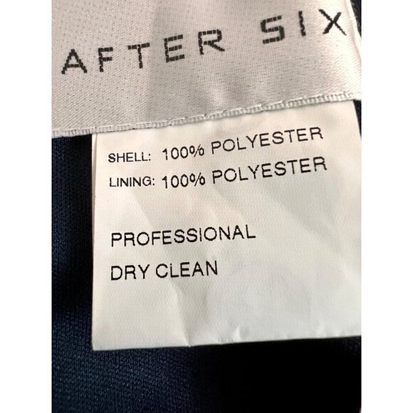 New AFTER SIX Size 20-R1 ONE-SHOULDER CHIFFON MAXI DRESS W/SHIRRED FRONT SLIT - Picture 12 of 12